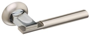 Ручка дверная GAVROCHE ZIRCONIUM SN/CP (сатин/хром)